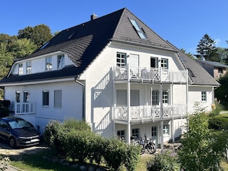 Blick vom Süden auf das Ferienhaus Südstrand