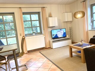 Das helle Wohnzimmer