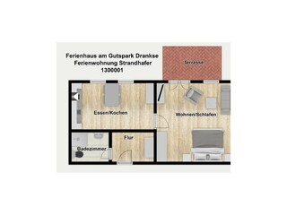 Apartamento de vacaciones Dranske Grabación al aire libre 11