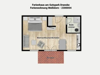 Appartement de vacances Dranske Plan d'étage 26