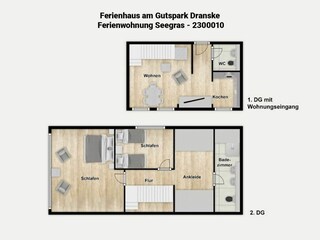 Apartamento de vacaciones Dranske Plano de planta 46