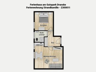 Apartamento de vacaciones Dranske Plano de planta 31