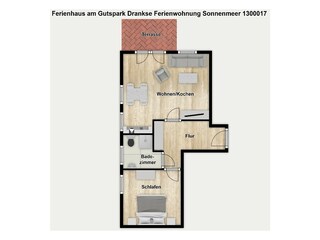Apartamento de vacaciones Dranske Grabación al aire libre 15