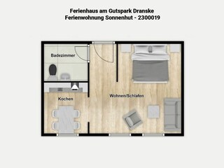 Appartamento per vacanze Dranske Pianta del piano 29