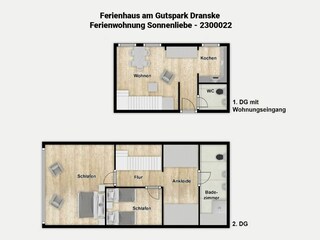 Apartamento de vacaciones Dranske Plano de planta 37