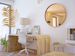 Villa Minea Wohnzimmer Schreibtisch