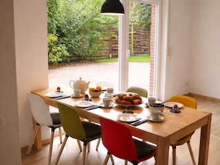 Essbereich, der zum Verweilen einlädt