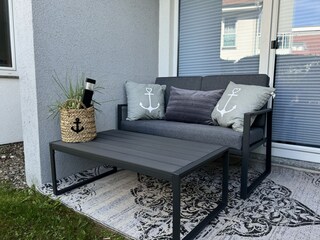 Loungemöbel auf der Terrasse