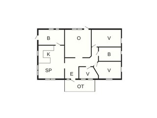 Vakantiehuis Ellös Grondplan 29