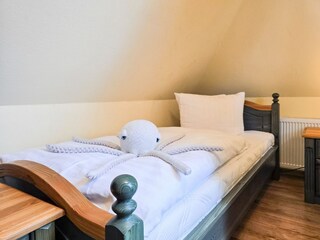 Schlafzimmer Dachgeschoß mit Einzelbetten