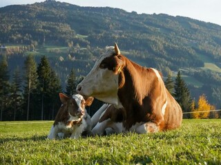 Kuh und Kalb_Leitenmüller