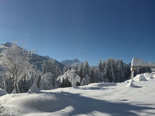 Blick vom Haus ins Kleinwalsertal