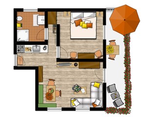 Grundriss Ferienwohnung Fellhorn