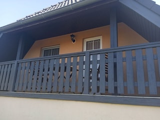 Balkon zur  Westseite