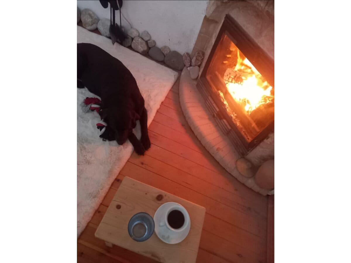 Geschlossener neuer Kamin