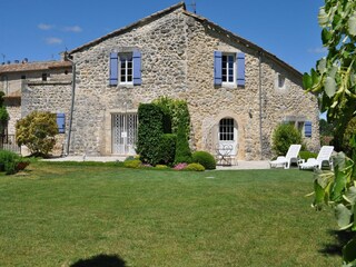 Maison de vacances Lussan Enregistrement extérieur 2