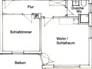 Grundriss Blütenzauber 45m2
