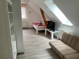 Schlafzimmer III mit 3 Betten im Obergeschoß