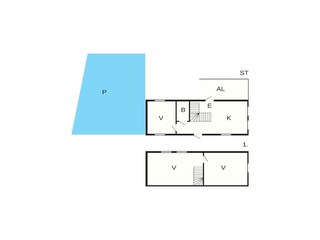 Vakantiehuis Visby Grondplan 38