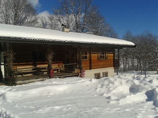 Ferienhaus im Winter