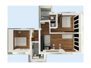 Vakantieappartement Dorf Tirol Grondplan 27