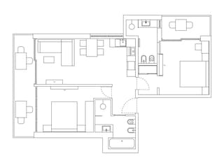 Vakantieappartement Dorf Tirol Grondplan 27