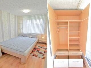 Schlafzimmer + Schlafzimmerschrank