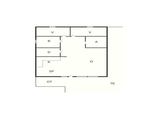 Vakantiehuis Vorupør Grondplan 41