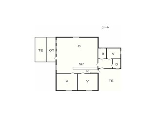 Vakantiehuis Næsby Strand (Lolland) Grondplan 40