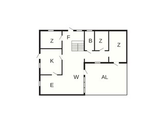 Vakantiehuis Unnaryd Grondplan 7