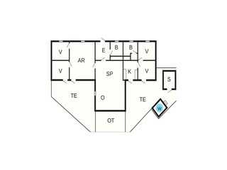 Holiday house Marielyst Floor Plan 2