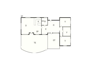 Casa de vacaciones Asnæs Plano de planta 39