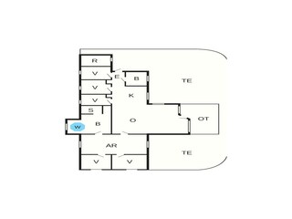 Vakantiehuis Vaeggerløse Grondplan 43