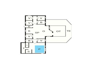 Vakantiehuis Marielyst Grondplan 52