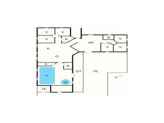 Casa per le vacanze Vaeggerløse Pianta del piano 41