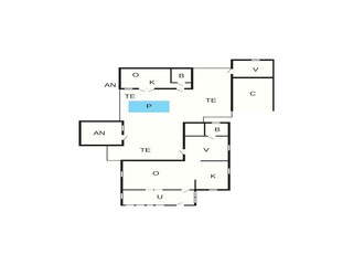 Vakantiehuis Laholm Grondplan 39