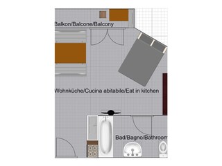 Holiday apartment Lana Floor Plan 18