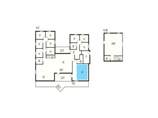 Vakantiehuis Virksund Grondplan 51