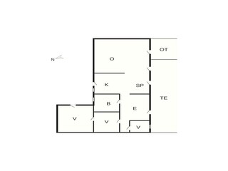 Vakantiehuis Rødby Grondplan 35