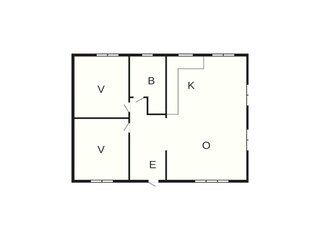 Vakantiehuis Forsheda Grondplan 4