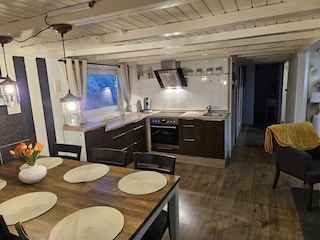 offene Küche im Wohnbereich