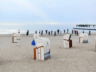 Frühsport am Strand