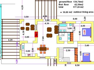 Villa Rethymnon Pianta del piano 39