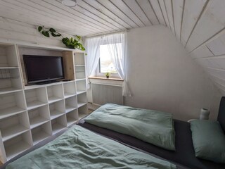 Schlafzimmer, Doppelbett, Hoffmanns Eden, Hkeil