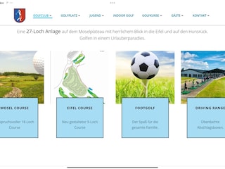 Golfplatz auf der Mosel Höhe