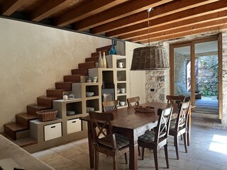 kitchen and dining