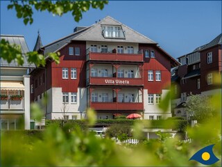 Villa Vineta Außenansicht Rückseite Richtung Schloonsee