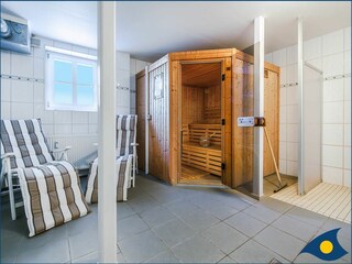 Sauna im Objekt Villa Vineta