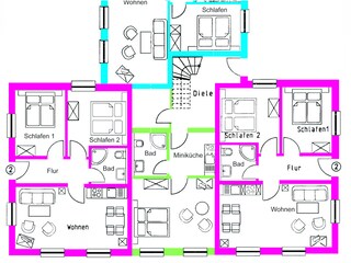 Holiday apartment Groß Zicker Floor Plan 21