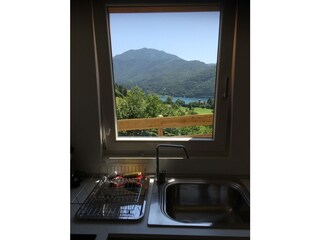 Blick aus dem Küchenfenster über das Ledrotal